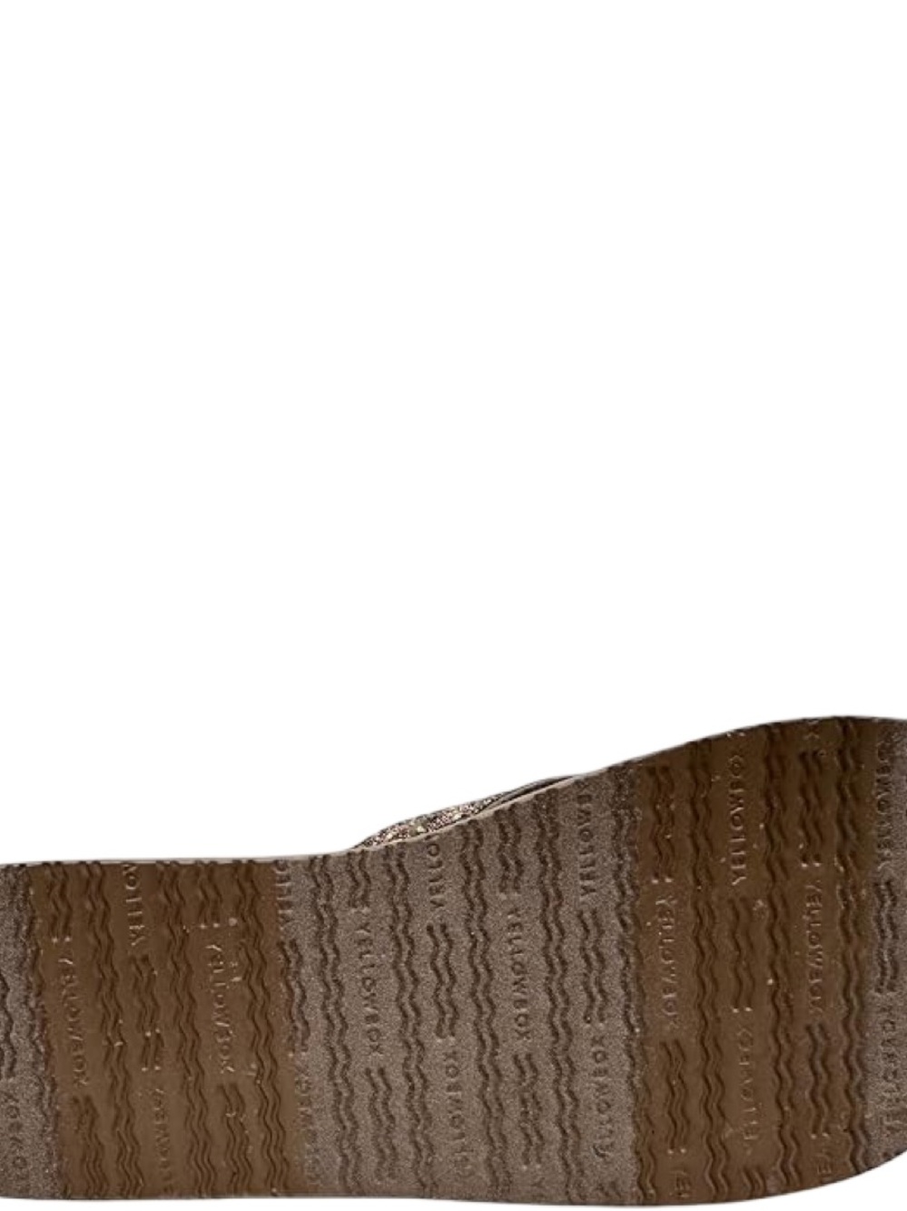 Yellow Box Women's Callie  Taupe Wedge Sandal, Medium Width 1.75 “ Heel, 1” - Picture 4 of 5
